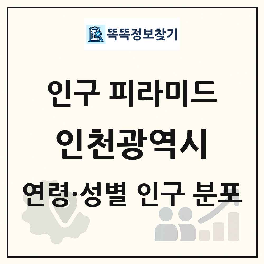 인천광역시 인구 피라미드 링크 그림